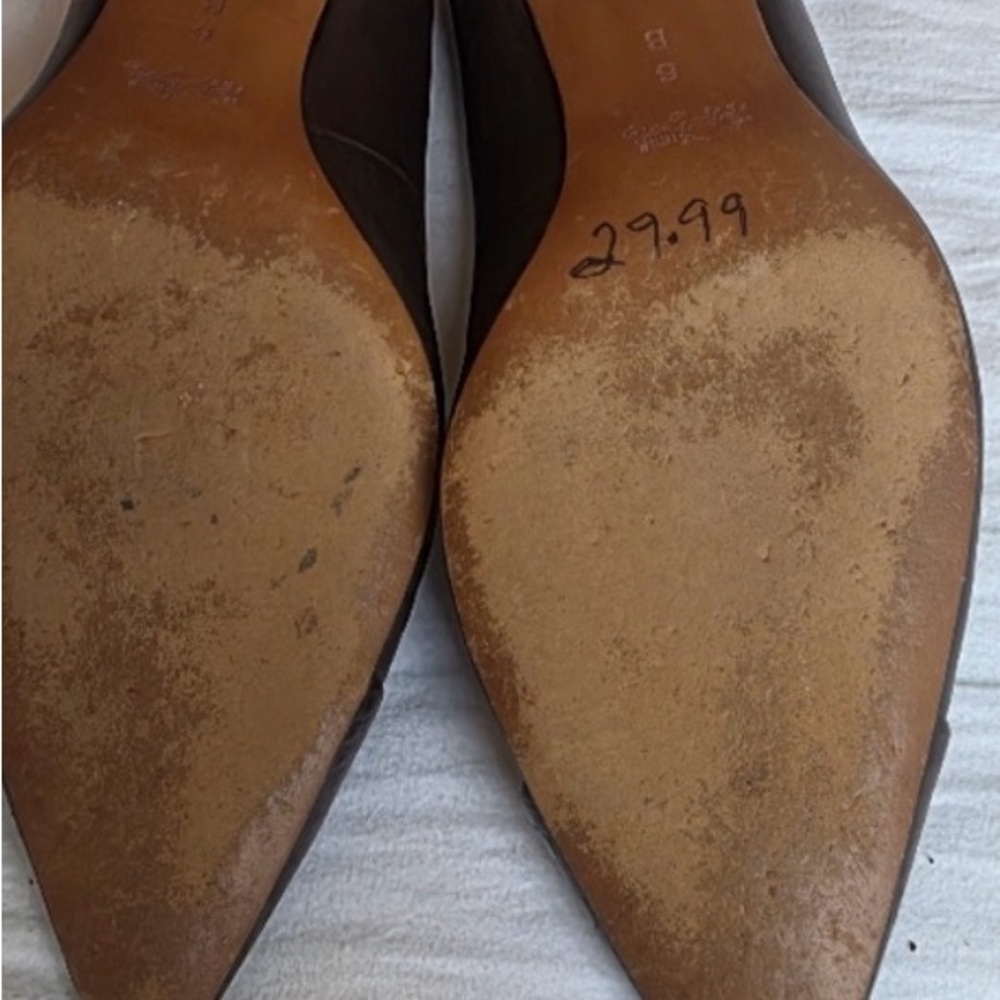 Vintage Coach Dark Brown Leather Heels - Picture 6 of 9